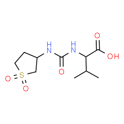 ChemSpider 2D Image | N-[(1,1-Dioxidotetrahydro-3-thiophenyl)carbamoyl]valine | C10H18N2O5S