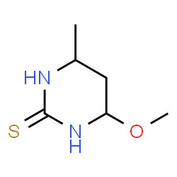 ChemSpider 2D Image | 4-Methoxy-6-methyltetrahydro-2(1H)-pyrimidinethione | C6H12N2OS