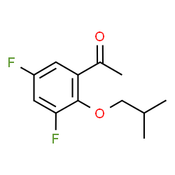 ChemSpider 2D Image | 1-(3,5-Difluoro-2-isobutoxyphenyl)ethanone | C12H14F2O2