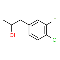 ChemSpider 2D Image | 1-(4-Chloro-3-fluorophenyl)-2-propanol | C9H10ClFO
