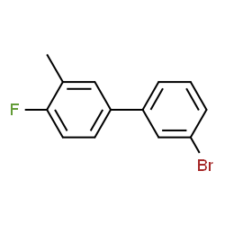 ChemSpider 2D Image | 3'-Bromo-4-fluoro-3-methylbiphenyl | C13H10BrF