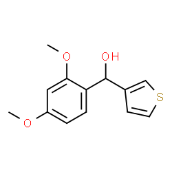 ChemSpider 2D Image | (2,4-Dimethoxyphenyl)(3-thienyl)methanol | C13H14O3S