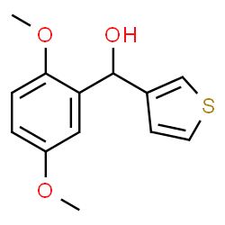 ChemSpider 2D Image | (2,5-Dimethoxyphenyl)(3-thienyl)methanol | C13H14O3S