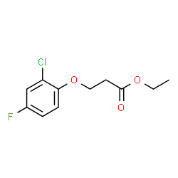 ChemSpider 2D Image | Ethyl 3-(2-chloro-4-fluorophenoxy)propanoate | C11H12ClFO3
