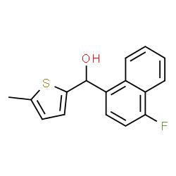 ChemSpider 2D Image | (4-Fluoro-1-naphthyl)(5-methyl-2-thienyl)methanol | C16H13FOS