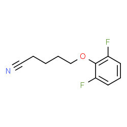 ChemSpider 2D Image | 5-(2,6-Difluorophenoxy)pentanenitrile | C11H11F2NO
