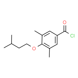 ChemSpider 2D Image | 3,5-Dimethyl-4-(3-methylbutoxy)benzoyl chloride | C14H19ClO2