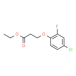 ChemSpider 2D Image | Ethyl 3-(4-chloro-2-fluorophenoxy)propanoate | C11H12ClFO3