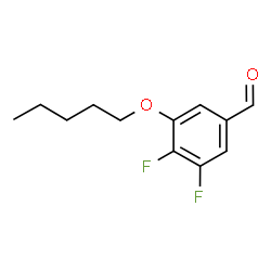 ChemSpider 2D Image | 3,4-Difluoro-5-(pentyloxy)benzaldehyde | C12H14F2O2