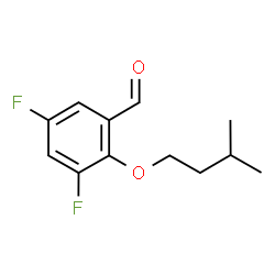 ChemSpider 2D Image | 3,5-Difluoro-2-(3-methylbutoxy)benzaldehyde | C12H14F2O2
