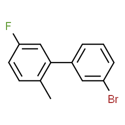 ChemSpider 2D Image | 3'-Bromo-5-fluoro-2-methylbiphenyl | C13H10BrF