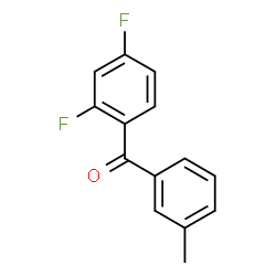 ChemSpider 2D Image | (2,4-Difluorophenyl)(3-methylphenyl)methanone | C14H10F2O