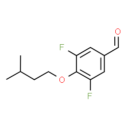 ChemSpider 2D Image | 3,5-Difluoro-4-(3-methylbutoxy)benzaldehyde | C12H14F2O2