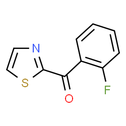 ChemSpider 2D Image | 2-(2-fluorobenzoyl)-1,3-thiazole | C10H6FNOS