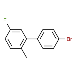 ChemSpider 2D Image | 4'-Bromo-5-fluoro-2-methylbiphenyl | C13H10BrF