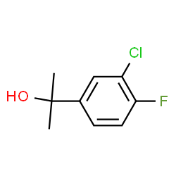 ChemSpider 2D Image | 2-(3-Chloro-4-fluorophenyl)-2-propanol | C9H10ClFO