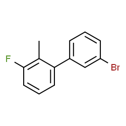 ChemSpider 2D Image | 3'-Bromo-3-fluoro-2-methylbiphenyl | C13H10BrF