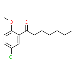 ChemSpider 2D Image | 1-(5-Chloro-2-methoxyphenyl)-1-heptanone | C14H19ClO2