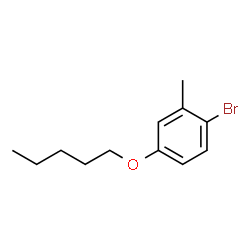 ChemSpider 2D Image | 1-Bromo-2-methyl-4-(pentyloxy)benzene | C12H17BrO