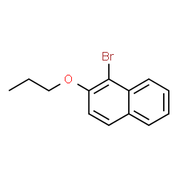 ChemSpider 2D Image | 1-Bromo-2-propoxynaphthalene | C13H13BrO