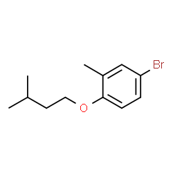 ChemSpider 2D Image | 4-Bromo-2-methyl-1-(3-methylbutoxy)benzene | C12H17BrO
