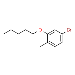 ChemSpider 2D Image | 4-Bromo-1-methyl-2-(pentyloxy)benzene | C12H17BrO