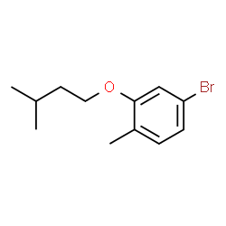 ChemSpider 2D Image | 4-Bromo-1-methyl-2-(3-methylbutoxy)benzene | C12H17BrO