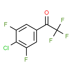 ChemSpider 2D Image | 1-(4-Chloro-3,5-difluorophenyl)-2,2,2-trifluoroethanone | C8H2ClF5O