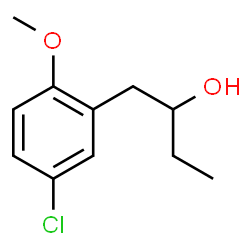ChemSpider 2D Image | 1-(5-Chloro-2-methoxyphenyl)-2-butanol | C11H15ClO2