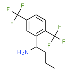 ChemSpider 2D Image | 1-[2,5-Bis(trifluoromethyl)phenyl]-1-butanamine | C12H13F6N