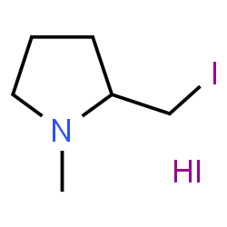 ChemSpider 2D Image | 2-(Iodomethyl)-1-methylpyrrolidine hydroiodide (1:1) | C6H13I2N