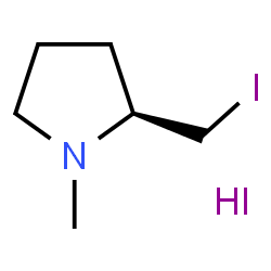 ChemSpider 2D Image | (2S)-2-(Iodomethyl)-1-methylpyrrolidine hydroiodide (1:1) | C6H13I2N