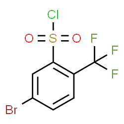 ChemSpider 2D Image | 5-Bromo-2-(trifluoromethyl)benzenesulfonyl chloride | C7H3BrClF3O2S