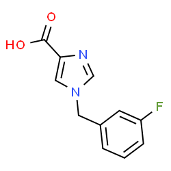 ChemSpider 2D Image | 1-(3-Fluorobenzyl)-1H-imidazole-4-carboxylic acid | C11H9FN2O2