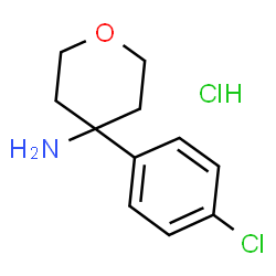 ChemSpider 2D Image | 4-(4-Chlorophenyl)oxan-4-amine hydrochloride | C11H15Cl2NO
