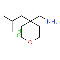 ChemSpider 2D Image | 1-[4-(2-METHYLPROPYL)OXAN-4-YL]METHANAMINE HYDROCHLORIDE | C10H22ClNO