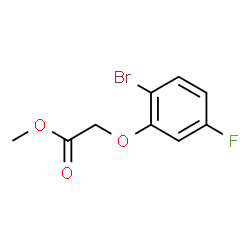 ChemSpider 2D Image | Methyl (2-bromo-5-fluorophenoxy)acetate | C9H8BrFO3