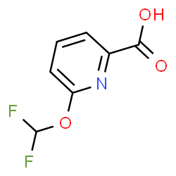 ChemSpider 2D Image | 6-(Difluoromethoxy)picolinic acid | C7H5F2NO3