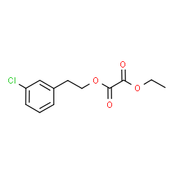 ChemSpider 2D Image | 2-(3-Chlorophenyl)ethyl ethyl oxalate | C12H13ClO4