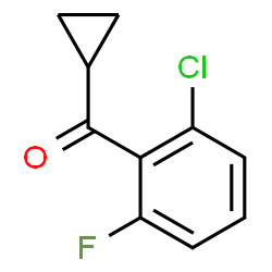 ChemSpider 2D Image | (2-Chloro-6-fluorophenyl)(cyclopropyl)methanone | C10H8ClFO