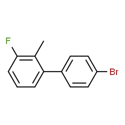 ChemSpider 2D Image | 4'-Bromo-3-fluoro-2-methylbiphenyl | C13H10BrF