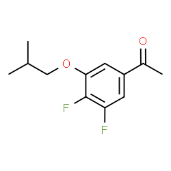 ChemSpider 2D Image | 1-(3,4-Difluoro-5-isobutoxyphenyl)ethanone | C12H14F2O2