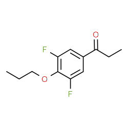 ChemSpider 2D Image | 1-(3,5-Difluoro-4-propoxyphenyl)-1-propanone | C12H14F2O2