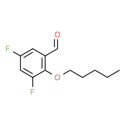 ChemSpider 2D Image | 3,5-Difluoro-2-(pentyloxy)benzaldehyde | C12H14F2O2