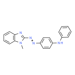 ChemSpider 2D Image | 4-[(1-methyl-1H-benzimidazol-2-yl)diazenyl]-N-phenylaniline | C20H17N5