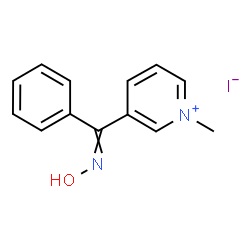 ChemSpider 2D Image | 3-[(hydroxyimino)(phenyl)methyl]-1-methylpyridinium iodide | C13H13IN2O
