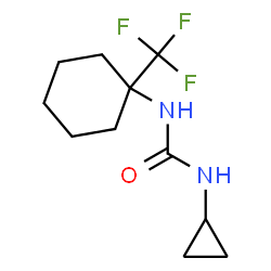 ChemSpider 2D Image | 1-Cyclopropyl-3-[1-(trifluoromethyl)cyclohexyl]urea | C11H17F3N2O