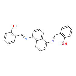 ChemSpider 2D Image | 2,2'-[1,5-naphthalenediylbis(nitrilomethylylidene)]diphenol | C24H18N2O2