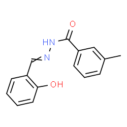 ChemSpider 2D Image | N'-(2-hydroxybenzylidene)-3-methylbenzohydrazide | C15H14N2O2