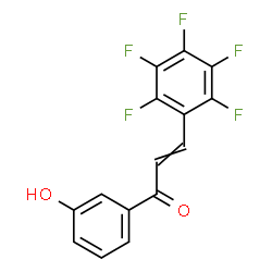 ChemSpider 2D Image | 1-(3-Hydroxyphenyl)-3-(pentafluorophenyl)-2-propen-1-one | C15H7F5O2